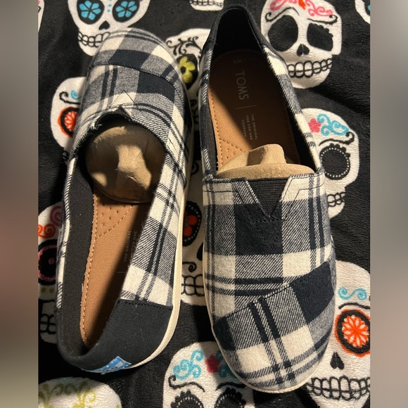 TOMS Avalon black white plaid - Picture 4 of 8
